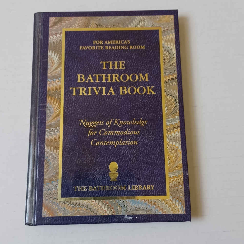 4/$40 Hardcover Bathroom Trivia Book - Vintage